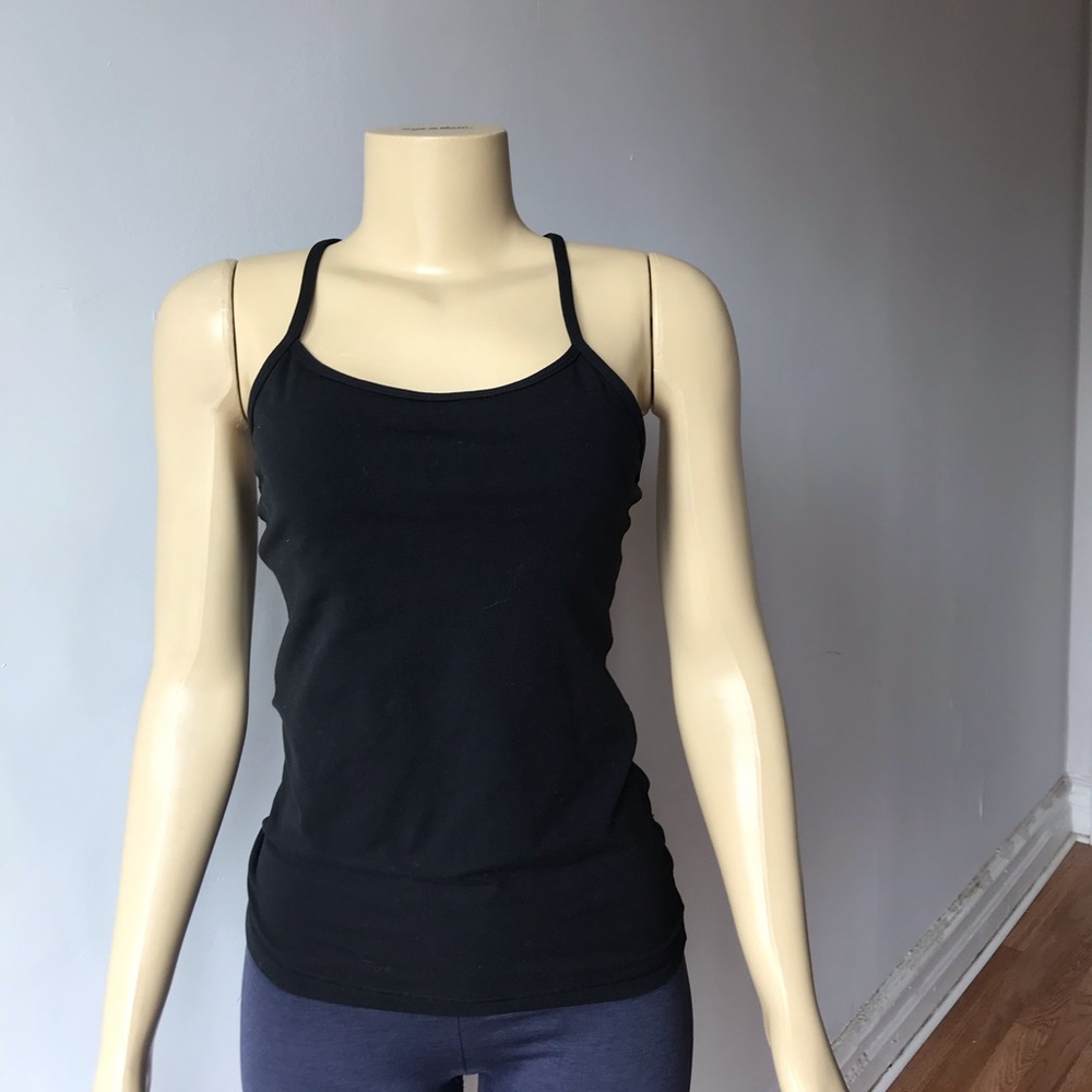 Lululemon Black Tank Tops Size 6 - Picture 2 of 3